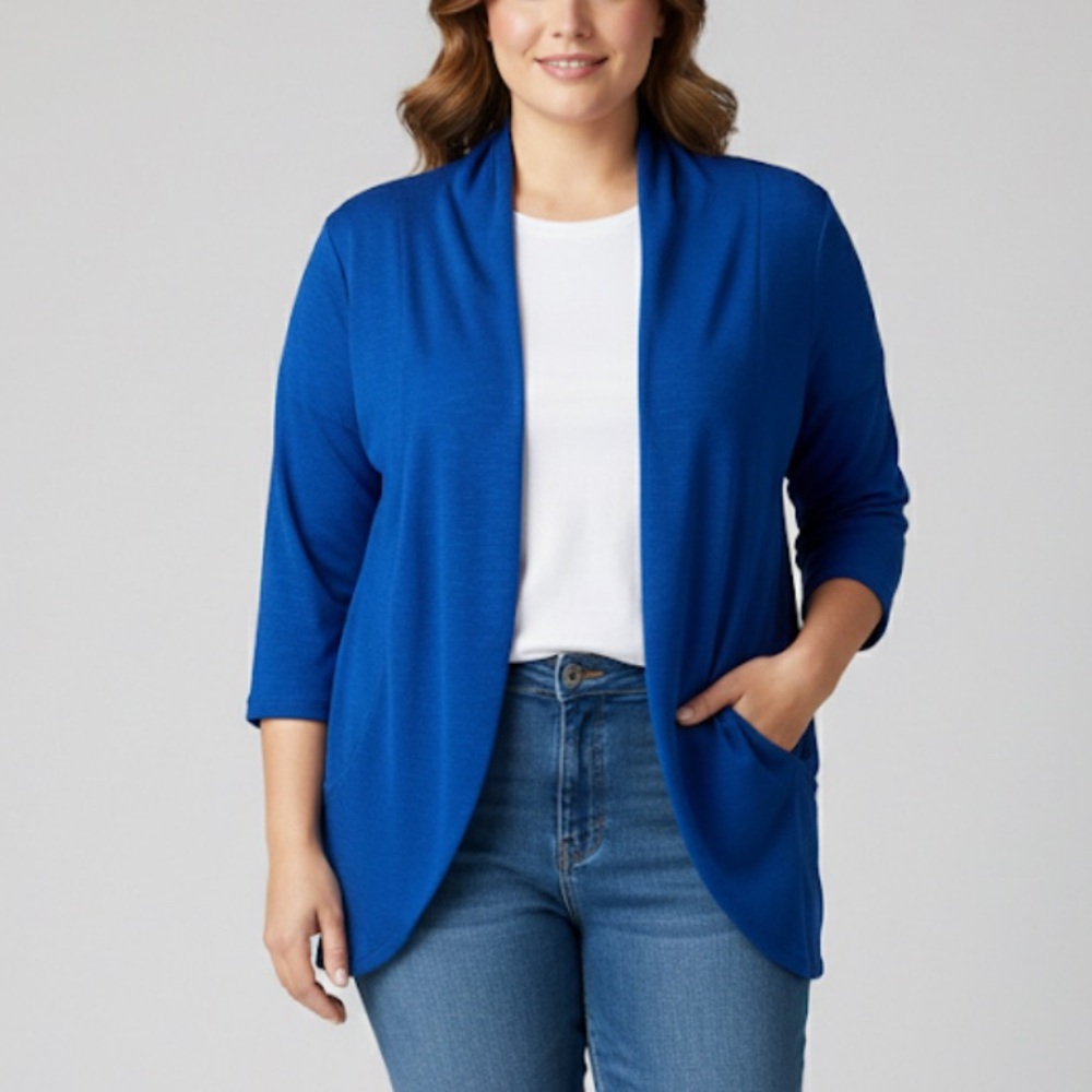 Ricki's Royal Blue Open-Front Cardigan